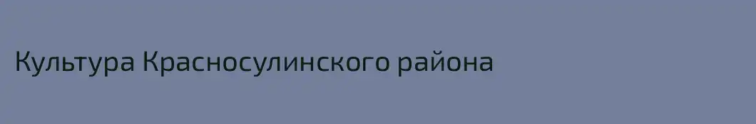 Культура Красносулинского района